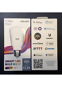  Bóng đèn Led thông minh Xiaomi Yeelight Bulb W3 đui xoắn E27 (RGB 16 triệu màu) - tích hợp Razer Chroma