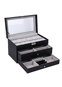 Hộp Đựng Đồng Hồ, Mắt Kính, Trang Sức 3 Tầng SAIKE SAIKE S333