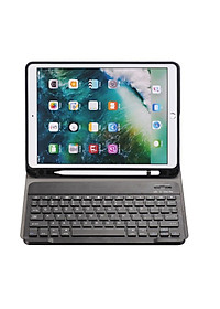 Bao da case ốp silicone kèm bàn phím bluetooth dành cho ipad 10.2, 10.5, 10.9, Pro 11 inch - Hàng chính hãng