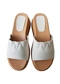 Dép Nữ Da Bò Thật BIGGBEN Cao 5 Phân DNQN55