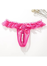 Combo 2 Quần Lót Lọt Khe Phối Ren Hở Đáy Đính Hạt Ngọc Trai Gợi Cảm Cho Nữ (màu ngẫu nhiên) LYEQ059