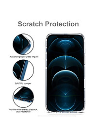 Ốp lưng dẻo silicon trong suốt cho iPhone 12 / iPhone 12 Pro (6.1 inch) hiệu Ultra Thin (siêu mỏng 0.6mm, chống trầy, chống bụi) - Hàng nhập khẩu