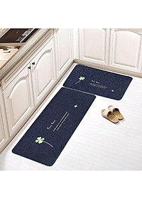 Bộ 2 thảm trải sàn nhà bếp mẫu mới cao cấp đế cao su chống trơn trượt tiện dụng - giao họa tiết và màu sắc ngẫu nhiên - Hàng Chất Lượng