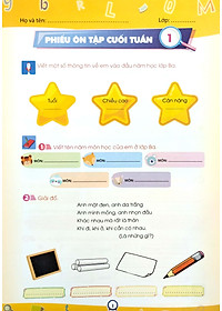 Phiếu Ôn Tập Cuối Tuần - Môn Tiếng Việt - Lớp 3 - Chân Trời Sáng Tạo (2023)