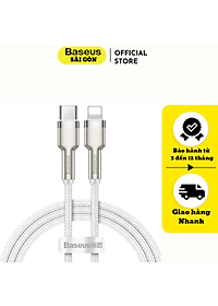 Cáp sạc Baseus Cafule series Metal data cable- CATLJK nhanh Type C to Light-ning 20W  Hàng chính hãng
