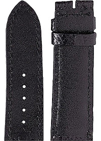 Dây Đồng Hồ Da Đà Điểu Size Lớn Huy Hoàng HT8409 - Đen