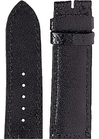 Dây Đồng Hồ Da Đà Điểu Size Lớn Huy Hoàng HT8409 - Đen