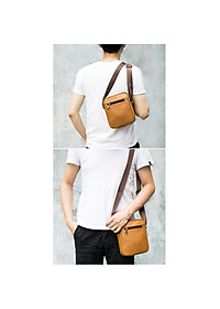 Túi đeo chéo nam DA BÒ THẬT phong cách mới  - BEE GEE DCN9214