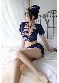 Đồ ngủ cosplay nữ phi công sexy gợi cảm