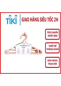 Set 10 chiếc móc áo mỏng trẻ em Hara 185 hàng cao cấp - giao màu ngẫu nhiên