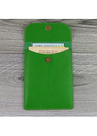 Ví Đưng Đăng Kiểm Ô Tô Dáng Đứng Da Bò May Thủ Công Bền Đẹp - hàng chính hãng