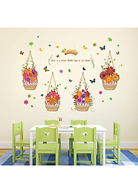 Decal dán tường Flower love ZOOYOO XL7217