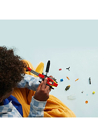 LEGO CITY 60411 Đồ chơi lắp ráp Trực thăng cứu hỏa (85 chi tiết)