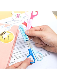 Kéo Thủ Công Nhỏ 121mm - Deli 6021 - Màu Xanh