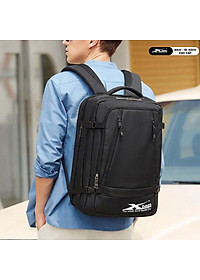 Balo Đi Phượt Cỡ Lớn Đa Ngăn Chống Nước Xbags Leader Cao Cấp Màu Đen, Đựng Laptop 17 Inch, Ngăn Chính Mở 180 Độ, Mạnh Mẽ Cá Tính!