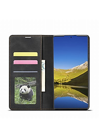 Bao Da Dạng Ví Cài Thẻ Cho Samsung Galaxy S22 Ultra Chính Hãng Forwenw Cao Cấp - Hàng Chính Hãng