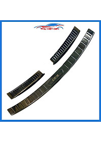 Ốp chống trầy cốp Mazda CX5 thép không gỉ vân titan bảo vệ xe chống va đập