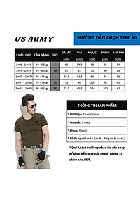 Áo Thun Nam Ngắn Tay Kiểu Lính Không Cổ  US ARMY U229, Chất Liệu Cotton Thoáng Mát, Mềm Mịn, Mát, Bền Màu-HÀNG CHÍNH HÃNG