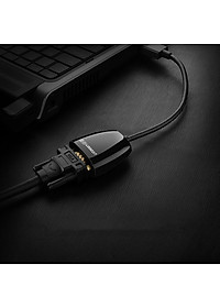 Bộ Chuyển Đổi Ugreen HDMI Sang VGA Audio Cáp Tròn Có Nguồn Phụ 40253 - Hàng Chính Hãng