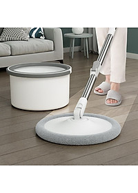 Bộ Cây Lau Nhà Thông Minh K8 Xoay 360 Độ, Siêu Nhanh - Chổi Lau Nhà Tách Nước, Cán Inox Chắc Chắn, Tiện Lợi, Sạch Gọn - Hàng Loại 1 - Chính Hãng MINIIN