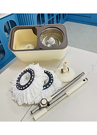 Bộ Cây Lau Nhà Huyền Thoại Xoay Tay Lock&Lock ETM440 - Hàng Chính Hãng