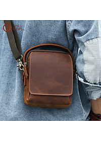 Túi đeo chéo nam DA BÒ THẬT phong cách mới  - BEE GEE TDCN9197