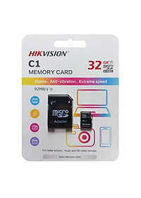 Trọn bộ Camera Ip Wifi Ezviz Cube C1C Full HD 1080P Và Thẻ Nhớ HIKVISION 32GB - Hàng Chính Hãng