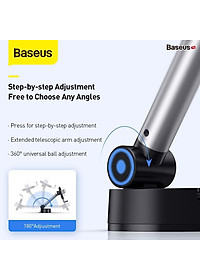 Gía đỡ điện thoại gắn taplo hoặc kính lái ô tô nhãn hiệu Baseus SUYL-JY01 - Hàng Nhập Khẩu