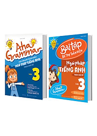 Combo 2 Cuốn Aha Grammar Ngữ Pháp Và Bài Tập Bổ Trợ Tiếng Anh Lớp 3