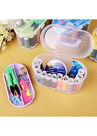 Hộp Kim Chỉ May Vá Quần Áo Xách Tay Mini 55 Món Du Lịch Tiện Lợi Giao Màu Ngẫu Nhiên - Hàng Loại 1 - Chính Hãng MINIIN