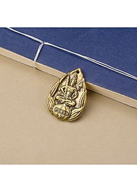 Dây chuyền mặt Phật Bản Mệnh hoa sen bằng đồng - MV02