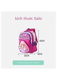 Balo học sinh cấp 1 in hình nổi 3D công chúa siêu nhân người nhện dễ thương đáng yêu cho bé trai và bé gái 1683-3