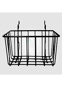 Giỏ đựng Pegboard 10x20cm - Làm bằng thép que, bọc nhựa hiện đại - Phụ kiện bảng treo dụng cụ cơ khí