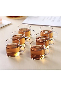 BỘ ẤM CHÉN PHA TRÀ THỦY TINH TAY GỖ KÈM KHAY TRE - ANTH680