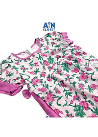 Áo dài váy bé gái họa tiết Hoa Trúc đào - AICDBGQFBVC0 - AIN Closet