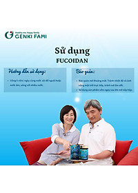 Fucoidan Genki Fami Nhật Bản, Tăng Cường Đề Kháng, Miễn Dịch, Hỗ Trợ Ngăn Ngừa Ung Bướu Hộp 150 viên