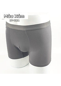 Quần lót nam Boxer thun co giãn 4 chiều, lưng thun nhỏ, công nghệ thoáng khí - màu Xám