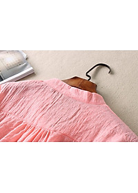 Áo đũi nữ Haint Boutique, Áo sơ mi nữ cổ V xinh phong cách vintage Sm99