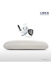 Gối Nằm Cao Su Thiên Nhiên  Liên Á Oval Grey  kích thước 45x65x12cm