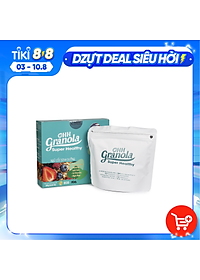 Ăn Vặt – Snack Ngũ Cốc Nguyên Hạt Giảm Cân + Trái Cây Sấy Nhập Khẩu – Ăn Sáng Hoặc Ăn Xế Dòng Super Healthy (Ohh – Granola) 250g, Tiêu Chuẩn FDA -…