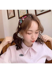 Vỉ 6 kẹp tóc đủ màu mix đồ thêm cá tính ( giao mẫu ngẫu nhiên )