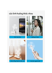 Quạt cầm tay mini JISULIFE đầu USB đa năng 4800mAh/2000mAh-Hàng chính hãng