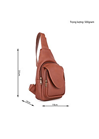 Balo Lata ( Thời trang nam đi chơi cỡ nhỏ - Balo đeo chéo da BALC22 )