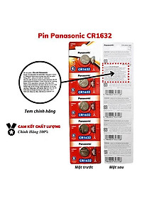 {Panasonic VN nhập khẩu} Pin Cúc Áo Panasonic  CR1632  3V Lithium dùng cho đồng hồ, thiết bị điện tử...