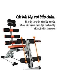 Máy Tập Đa năng New Six Pack Care mẫu mới model KM2017 (Hàng nhập khẩu)