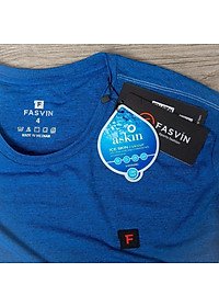 Áo Phông Nam Thun Lạnh Cao Cấp FASVIN TS20237.HN Dáng Thể Thao Vải Mềm Mát Co Giãn Tốt