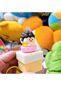 Móc Khoá Đồ Chơi Gõ Mõ Tụng Kinh Tịnh Tâm Giảm Stress