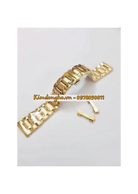 (TẶNG KÈM CHỐT VÀ DỤNG CỤ THAY DÂY) Dây đồng hồ kim loại đúc đặc size 19mm 21mm