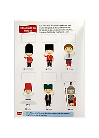 Tủ Sách Rèn Luyện Kỹ Năng Cho Trẻ Trước Tuổi Đến Trường (2-6 Tuổi) Bóc Dán Hình Thông Minh IQ-EQ-CQ 150 Miếng Dán Hình Thông Minh - Cờ Các Quốc Gia Trên Thế Giới (Tái Bản)