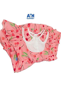 Đầm bé gái họa tiết Cherry hồng cotton - AICDBGJ0Z2CU - AIN Closet